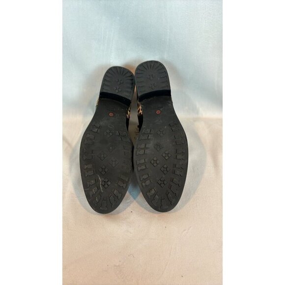 Blondo Women's Cheeta Print Acent Aqua protected Black Leather Booties Size 9 - Picture 13 of 13